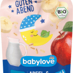 Babylove Piure de mere cu banane și ovăz ECO de la 1an, 100 g