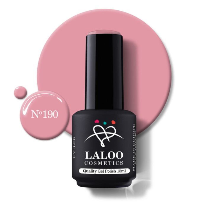 190 Sandy Pink | Laloo gel polish 15ml