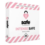 Prezervative cu nervuri si puncte Safe Intense Safe 36 buc