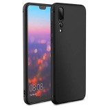 Husa Silicon Huawei P20 Pro, MyStyle Perfect Fit, Negru - Protectie Soc, Praf, Zgarieturi
