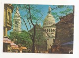 FA113 -Carte Postala- FRANTA - Paris, La Basilique du Sacre-Coeur et la Place du Tertre, circulata