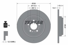 TEXTAR 92306905 PRO+ Disc frana