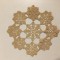 * Mileu macrame lucru manual vechi, vintage 15x15cm