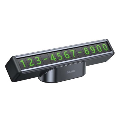 Suport pentru Numarul de Telefon Bord Baseus, negru, CNFT000001 foto