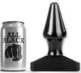 All Black-Plug Anal 15,5 cm-Silicon, Waterproof