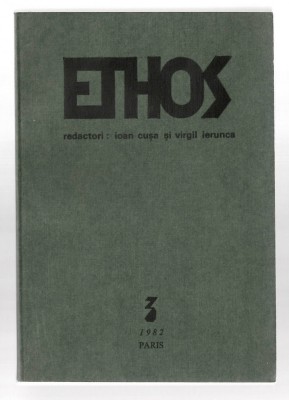 Ethos - Revista cult. exil nr.3 redactori Ioan Cusa/Virgil Ierunca Paris,1982 foto