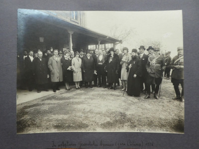Foto Boni Calarasi , In asteptarea Generalului Averescu in gara Calarasi , 1926 foto