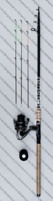 SET FEEDER Lanseta Robinhan Harrier Tele Ultra SLIM 3,30m Mulinetă PRO FL LA4000 foto