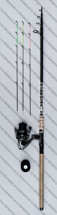 SET FEEDER Lanseta Robinhan Harrier Tele Ultra SLIM 3,30m Mulinetă PRO FL LA4000