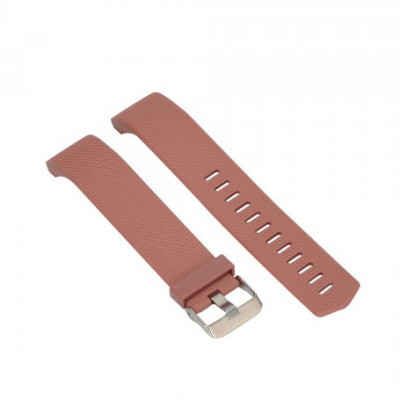 Bratara silicon pentru Fitbit Charge 2 Culoare Maro, Mărime L foto