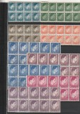 RO - UZUALE MIHAI I FORMAT MIC SI MARE ( LP 212 ) 1947 BLOC DE 10 MNH, Nestampilat