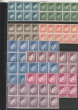 RO - UZUALE MIHAI I FORMAT MIC SI MARE ( LP 212 ) 1947 BLOC DE 10 MNH, Nestampilat