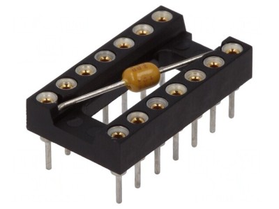 Soclu DIP14 pentru circuite integrate THT 2,54mm foto