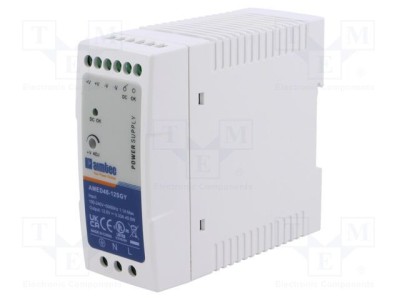 Alimentator pulsatoriu AIMTEC 40W 12VDC 3,33A pentru şină DIN foto