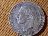 SPANIA 2 PESETAS 1882 xf