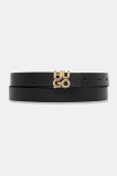 HUGO curea de piele culoarea negru, 50554084