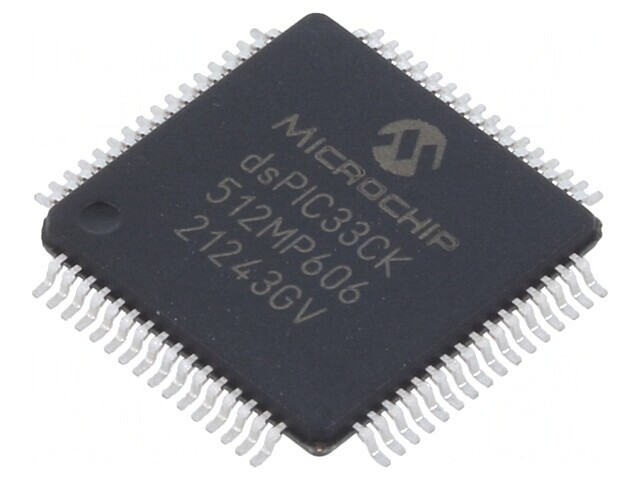 Microcontroler dsPIC 512kB 64kBSRAM TQFP64 0.5mm