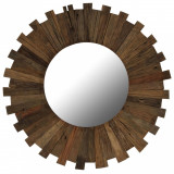 VidaXL Oglindă de perete, 70 cm, lemn masiv reciclat