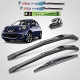 Cumpara ieftin Stergatoare TeamCar&reg; Nissan Micra K13 (2010-2016) Set Hybrid Parbriz + Luneta 500/350/300mm
