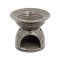 Suport ceramic pentru ulei parfumat, Gri, 11x9.5 cm, ATU-086220