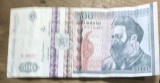 BNKRO05 Bancnota veche 500 lei 1992 Constantin Brancusi hirtie Romania cinci sute lei circulata bani colectie numismatica
