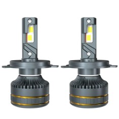 BZRSH Becuri LED H4 A8 Turbo 100W 15000LM 6000K IP68 Set 2 Buc