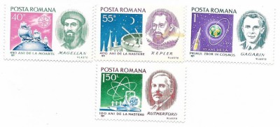 Romania (427) - Aniversari II - Oameni de stiinta, 1971 - serie neobliterata foto