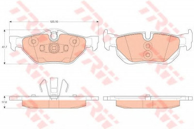 Set placute frana,frana disc BMW Seria 3 Cabriolet (E93) (2006 - 2013) TRW GDB2050 foto