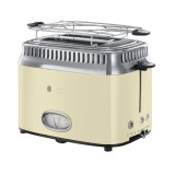 Prajitor de paine Russell Hobbs 21682-56 Retro Vintage 1300W, Crem - RESIGILAT
