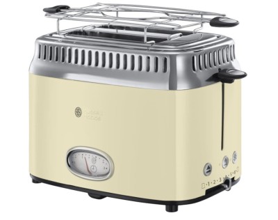 Prajitor de paine Russell Hobbs 21682-56 Retro Vintage 1300W, Crem - RESIGILAT foto