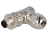 Conector M12 Tata 4 Pini Cod D Ecranat IP67 TE Connectivity Mufa Cablu 90 grade 4A