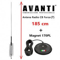 Antena Radio CB AVANTI Forza 7 185cm + Magnet Avanti 170PL