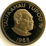 TONGA 50 SENITI 1968, PROOF, TAUFA&#039;AHAU TUPOU IV. RARA, Australia si Oceania, Cupru-Nichel