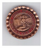 Insigna Dezna Ad augusta per angusta 4 XII 81 - 4 XII 83, cu rosu, stare buna
