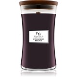 Woodwick Spiced Blackberry lum&acirc;nare parfumată cu fitil din lemn 609,5 g