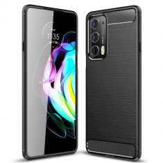 Husa telefon Motorola Edge 20 - Techsuit Carbon Silicone - Black