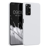 Husa Kwmobile pentru Xiaomi Redmi Note 11 Pro/Redmi Note 11 Pro 5G, Silicon, Alb, 57373.02, Carcasa