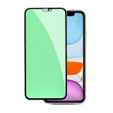 Folie de sticla securizata pentru apple iphone 15 plus, flippy, lumina verde anti-blue ray, auto-aplicare, protectie completa 9d, verde