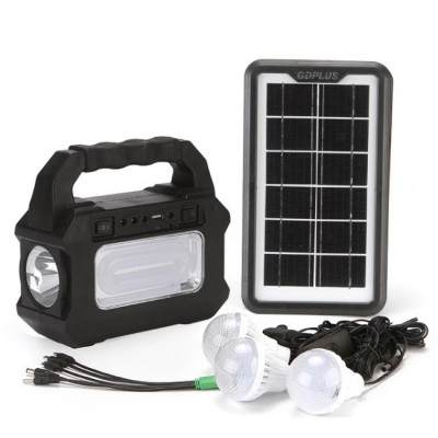 Sistem panou solar portabil 3 becuri, incarcare telefon, lanterna foto