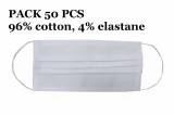 Pachet 50 bucati MASCA de protectie cu pliuri din Bumbac 96% si elastan 4% 2 Straturi Unisex Performance AutoTuning