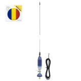 Pachet Antena CB Sirio SUPER 9 - 155 cm, Otel Inoxidabil, Sistem Fluture, Sticky Pad inclus, 250W, Verticala