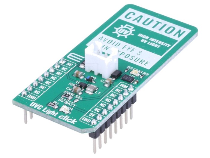 Placă prototip diodă UVC, GPIO