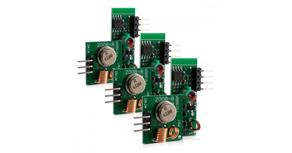 Set 3 Module wireless 433 MHz pentru Arduino si Raspberry Pi, Kwmobile ...