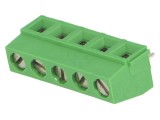 Regletă de conexiuni PCB 90&deg; 5mm 5 piste 13.5A