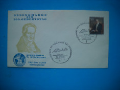 HOPCT PLIC S FDC 825 ALEXANDER V HUMBOLDT 200 ANI NASTERE BERLIN 1969-GERMANIA foto