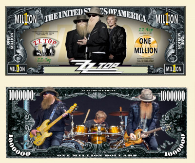 !!! SUA = FANTASY NOTE (TJ6) = TRUPA &amp;#039;&amp;#039; ZZ TOP &amp;#039;&amp;#039; - 2020 - UNC foto