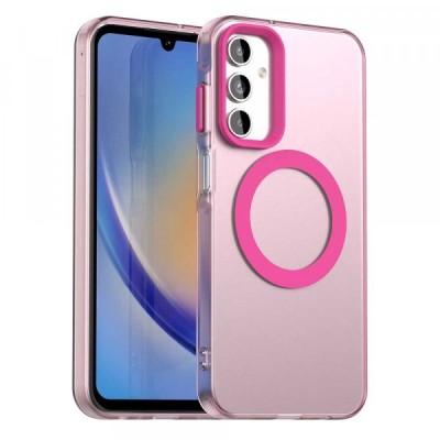 Husa MagSafe pentru Samsung Galaxy A15 5G A156 / A15 A155, Techsuit, CandyCase, Roz foto