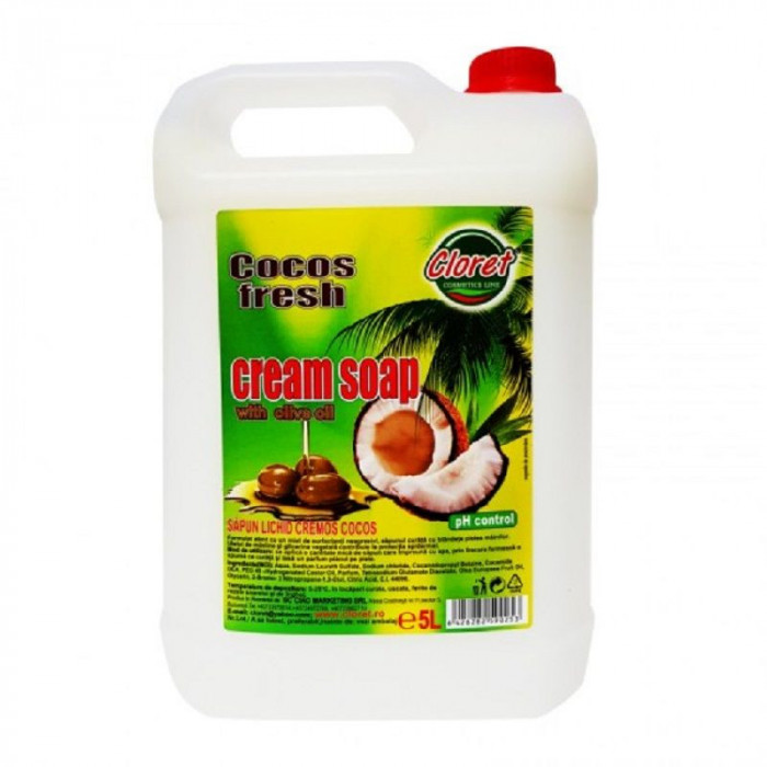 Sapun lichid cremos Cloret Cocos Freh 5L