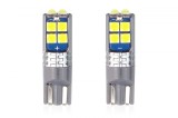 Set becuri auto cu LED CANBUS compatibil T10 W5W 10 SMD Alb 12/24V, destinat, Amio