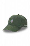 Capslab șapcă de baseball din bumbac Rick and Morty culoarea verde, cu imprimeu, CL/REM4/1/CD/HEA